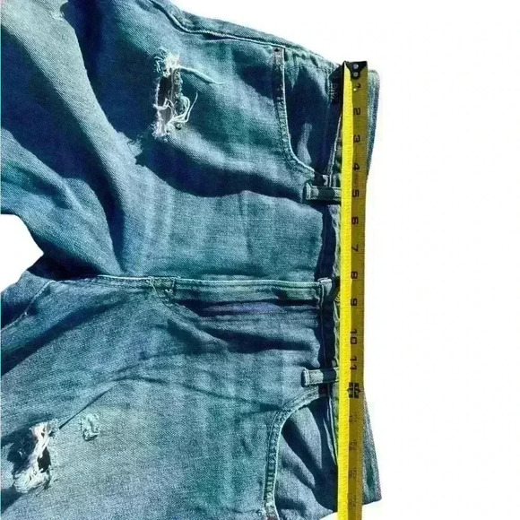 Polo Ralph Lauren Astor Slim Boyfriend Jeans Womens Size 31 X 29 Distressed Blue - Picture 8 of 11